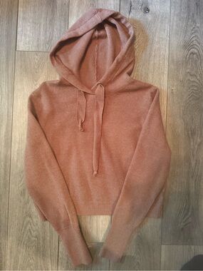 Korye Knit Hooded Sweater in Brown